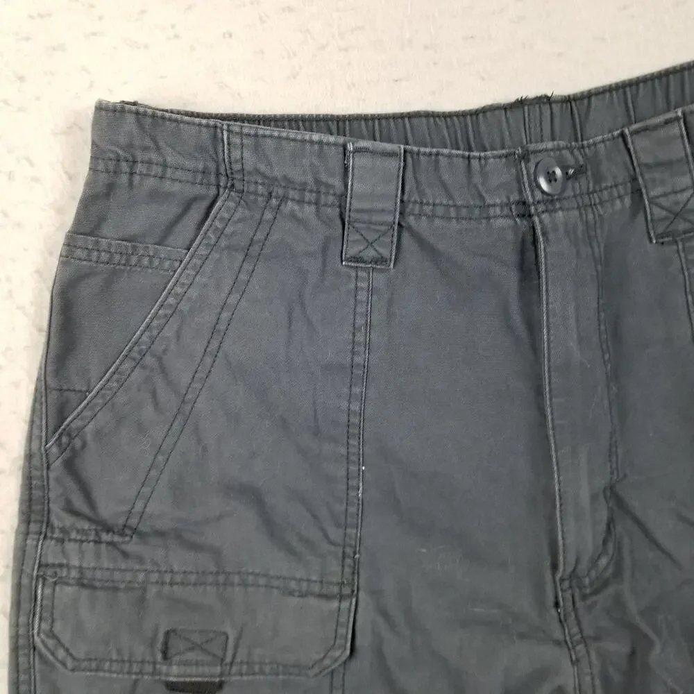 Wrangler Cargo Shorts Mens 36 Utility Pockets Outdoor Classic Casual Relaxed Fit